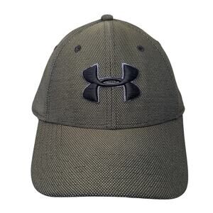 Under Armour Fitted Baseball Cap Gray XL Lightweight Embroidered Polyester